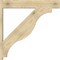 Ekena Millwork Funston Block Rough Sawn Outlooker, Douglas Fir, 8"W x 46"D x 46"H OUT08X46X46FST05RDF - alternate 3